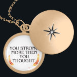 Collier Plaqué Or Vous êtes plus fort que vous ne pensez - Elegant G<br><div class="desc">Donnez de l'énergie à votre espace grâce à ce mur d'art élégant et inspirant, avec la citation d'or : "Vous êtes plus fort que vous ne pensez". Parfait pour les chambres, les bureaux, les dortoirs, ou comme un cadeau sincère pour soulager un être cher qui traverse une période difficile. Avec...</div>