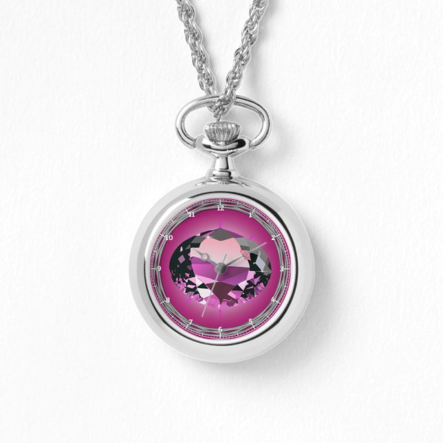 Collier Rond Pierre de Naissance d'Octobre, Plaqué (Recto)