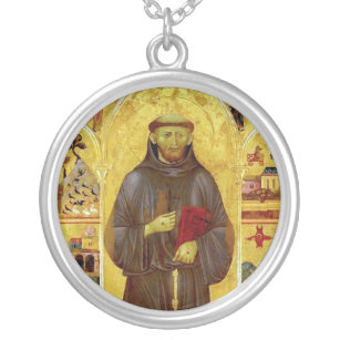 Collier Saint Francis d'iconographie médiévale d'Assisi