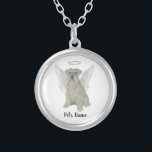 Collier Schnauzer d'argent gris personnalisé<br><div class="desc">Il y en a qui apportent une lumière si grande au monde, que même après leur disparition, leur lumière demeure. Laissez un collier sucré apporter le confort à votre coeur lourd pendant que vous prenez un moment pour vous souvenir de votre bien-aimé schnauzer gris ou argent. Pour les cadeaux les...</div>