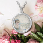 Collier Shabby Chic Vintage Victorienne Lady avec Fleurs<br><div class="desc">Shabby Chic Vintage Victorian Lady avec Fleurs et Rubans Collier Argent</div>
