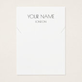 Collier simple ou carte d'affichage bracelet (Devant)