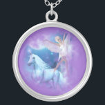Collier Sky Féerie Aspar et Unicorn Vignette<br><div class="desc">Sky Féerie Aspar et Unicorn Vignette Sous la pleine lune et les étoiles dans le ciel de minuit, il y a une piscine de féerie qui est rempli d'eaux pures de la magique cascade de licorne. C'est là que vous trouverez la Unicorn, Sky Féerie Aspara et Unicorn Lunaria, danser dans...</div>