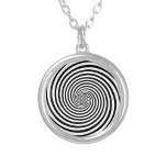 Collier spiral hypnotique<br><div class="desc">Ajoutez une touche de fantaisie à votre collection de bijoux avec notre collier d'argent avec un design hypnotique noir et blanc Hypnosis spiral - l'esprit parfait et le temps bender! Cette pièce captivante capte l'allure des illusions optiques, créant un effet vertigineux qui attire tout le monde. Que vous soyez fasciné...</div>