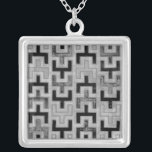 Collier Textile de boue africain avec Motifs géométriques<br><div class="desc">Cette impression a été réalisée par Norman Wyatt,  Jr. dans le style d'un chiffon en boue africain. Le textile en tissu de boue,  originaire du Mali,  est un signe d'identité culturelle. Affichez votre amour de la culture mondiale et des motifs géométriques en achetant cette impression!</div>