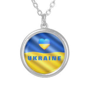 Collier Ukraine - Paix - drapeau ukrainien - Soutien à la 