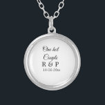Collier Un nom de couple d'ajout chaud date de texte de la<br><div class="desc">Pour les amoureux comme nous</div>