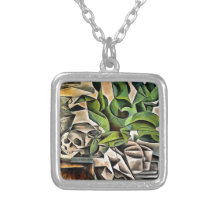 Vie morte avec Cranium Géométrique Vanitas Art