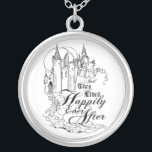 Collier Vintage Il était une fois un vêtement, une décorat<br><div class="desc">Ce design vintage Once Upon a Time est tellement mignon ! Comprend une mariée vintage et mariée en voile et chapeau haut de façon conte de fées avec un château et texte qui lit Il était une fois. Beaucoup de ces objets qui ont deux images ont un design vintage Happily...</div>