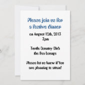 Collier violet Invitations personnalisés (Dos)