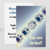 Collier violet Invitations personnalisés (Devant / Derrière)