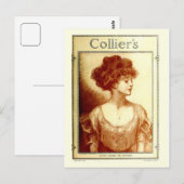 Collier's magazine uit 1909, Gibson girl Briefkaart (Voorkant / Achterkant)