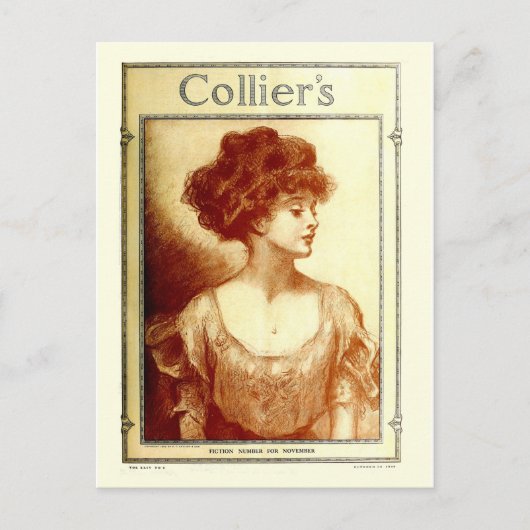 Collier's magazine uit 1909, Gibson girl Briefkaart (Voorkant)