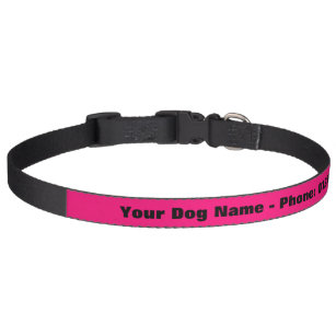 Colliers Pour Animaux Domestiques Col pour chien rose personnalisé avec numéro de té