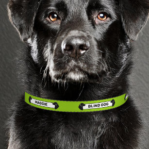Colliers Pour Animaux Domestiques Silhouettes de chien vert et noir Sensibilisation 