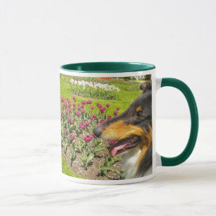 Collies en Tulpen Mok