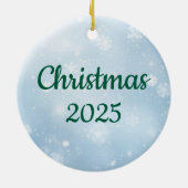 Collies, Santa, Red Truck Ornament (Achterkant)