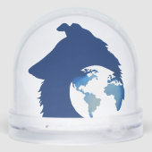 ColliesWithoutBorders logo Sneeuwbol (Achterkant)