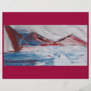 COLLINES ROUGES DE PAPIER À DÉCOUPER ICEBERG