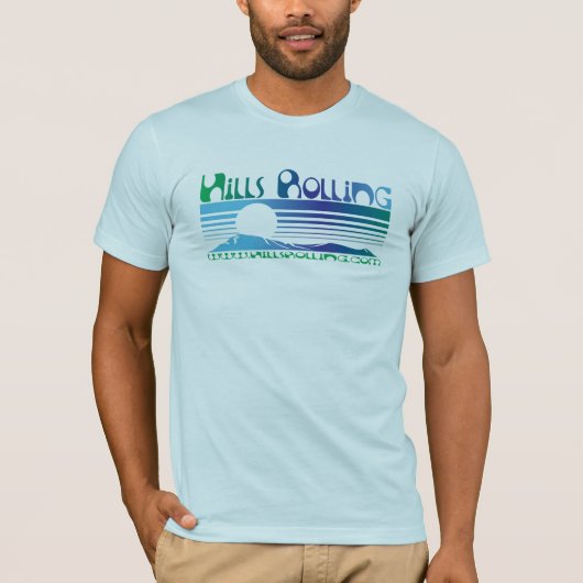 Collines roulant - T-shirt avec la conception de (Devant)