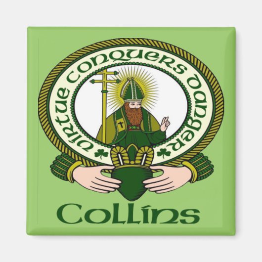 Collins Clan Motto Magnet Magneet (Voorkant)