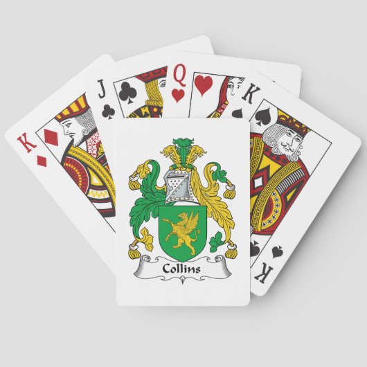 Collins Family Crest Pokerkaarten (Achterkant)