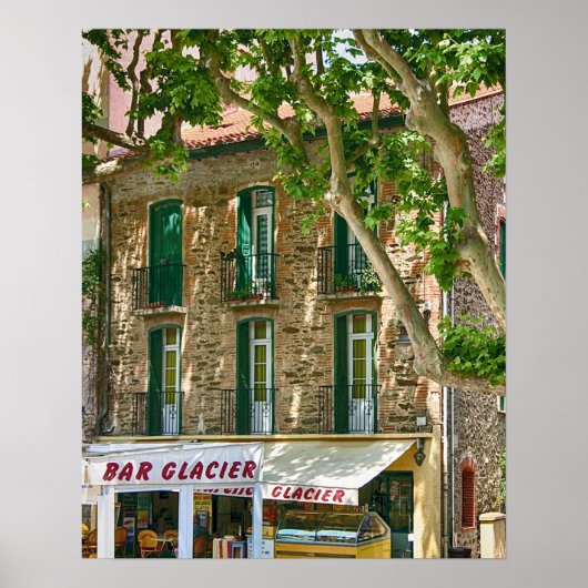 Collioure Bar Glacier Poster (Voorkant)