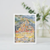 Collodi Toscana Italië Reizen Waterverf Sketch Briefkaart (Staand voorkant)