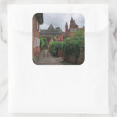 Collonges-la-Rouge, de rode dorpsplein sticker (Tas)