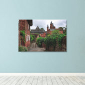 Collonges-la-Rouge, gravure en toile rouge du vill (Insitu (Plancher de Bois))