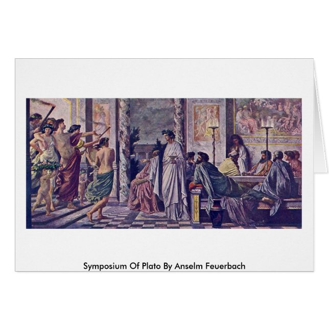 Colloque de Platon par Anselm Feuerbach (Devant horizontal)