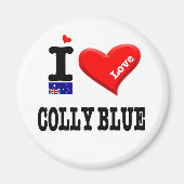 COLLY BLUE - I Love Magneet (Voorkant)