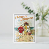 Colman's mosterd Kinderen op de strand Ad Briefkaart (Staand voorkant)
