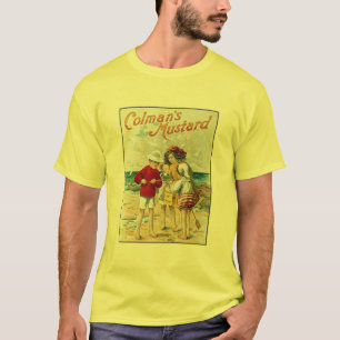  Colman's mosterd Kinderen op de strand Ad T-shirt
