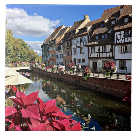 Colmar Alsace Frankrijk foto Tegeltje (Voorkant)