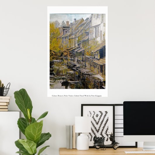 Colmar (Frankrijk), Petite Venice Poster (Thuiskantoor)