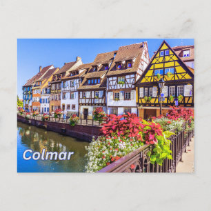 Colmar, Frankrijk Petite Venice Waterkanaal Briefkaart