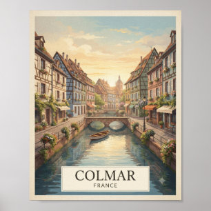 Colmar Frankrijk Reisposter uit het verleden Poster