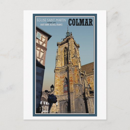 Colmar - St Martins Church Briefkaart (Voorkant)