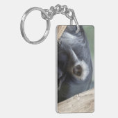 Colobus polykomos sleutelhanger (Voorkant Links)