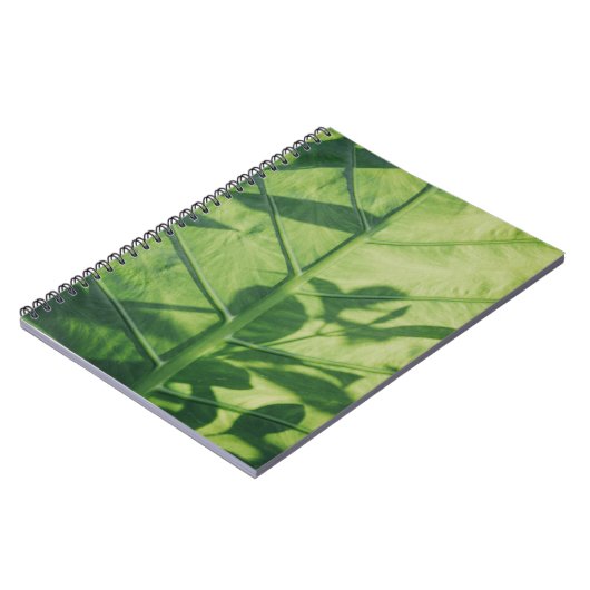 Colocasia esculenta leaf notitieboek (Linkerzijde)