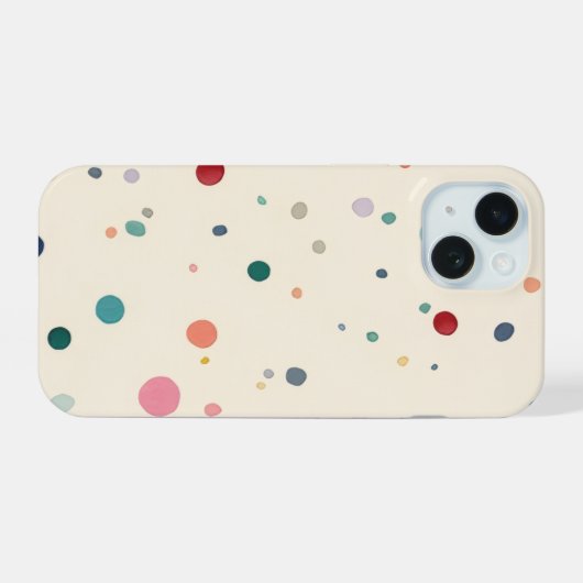  Coloful Circular Dots Case For iPhone (Verso Horizontal)