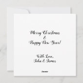 Coloful LGBTQ Pride Rainbow Flag Kerstmis Bauble Feestdagenkaart (Achterkant)