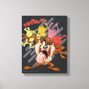 Coloful "Tantrum" TAZ™ Canvas Afdruk