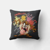 Coloful "Tantrum" TAZ™ Kussen (Achterkant)