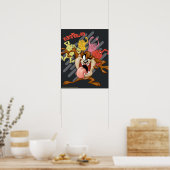 Coloful "Tantrum" TAZ™ Poster (Keuken)