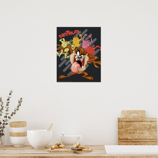 Coloful "Tantrum" TAZ™ Poster (Keuken)