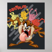 Coloful "Tantrum" TAZ™ Poster (Voorkant)