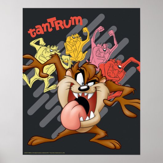 Coloful "Tantrum" TAZ™ Poster (Voorkant)
