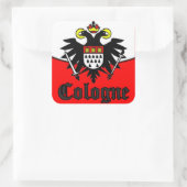 COLOGNE ADLER WAPPEN KÖLN VIERKANTE STICKER (Tas)
